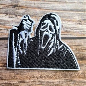 Scream Ghostface Horror Movie Scary Mask Embroidered Iron on Patch
